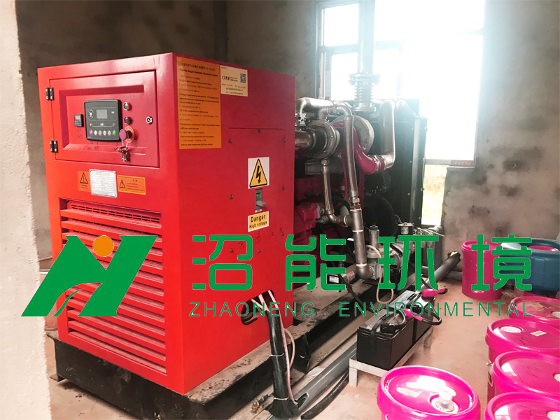 江西新余市分宜縣操場鄉(xiāng)黑150KW沼氣發(fā)電機組